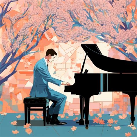Man Playing Piano Vector Art Print Free Stock Photo Public Domain