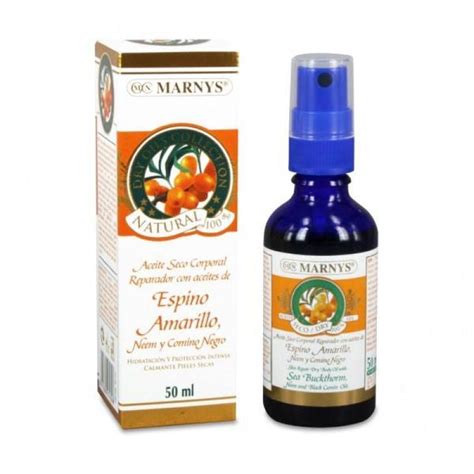 Aceite Espino Amarillo Neem Y Comino Negro 50 Ml La Botica De Amalia