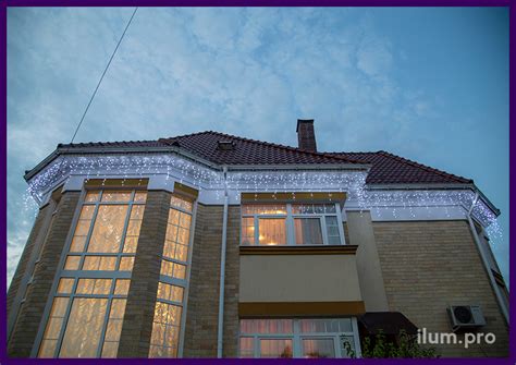Украшение частных домов гирляндами | ilum.pro
