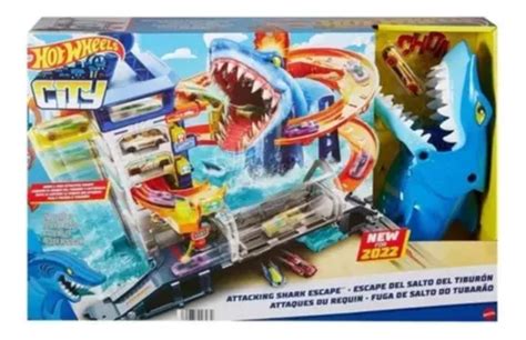Autopista Hot Wheels Escape Del Ataque Del Tibur N Cuotas Sin Inter S