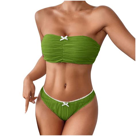 Zuesphe Swimsuit For Women Over Cheeky Bikini Sets For Women Plus Size Womens Piece Modest