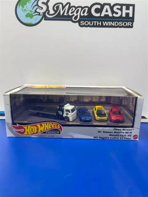 Hot Wheels Premium Jdm Garage Set Fleet Street Sentra Civic