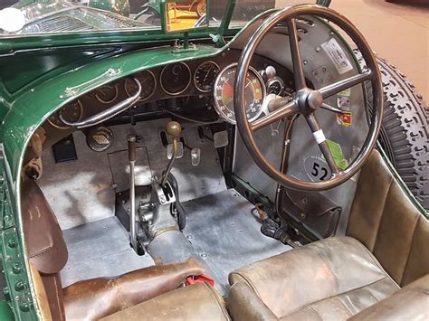 Vintage Race Car Interior in Museum