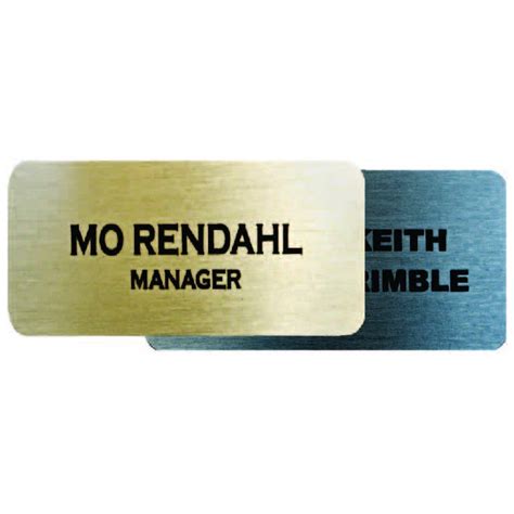 Name Badge And Name Holders Metal