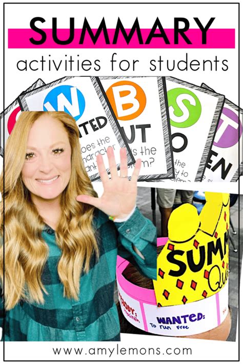 7 Summary Activities Youll Love For Students Amy Lemons