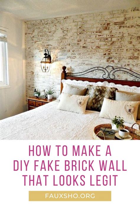 DIY Fake Brick Wall: Wallpaper, Sticker, Brick Veneers, Styrofoam - DIY ...