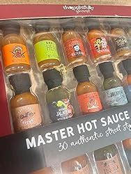 Amazon Thoughtfully Gourmet Master Hot Sauce Collection Sampler Set Flavors Include