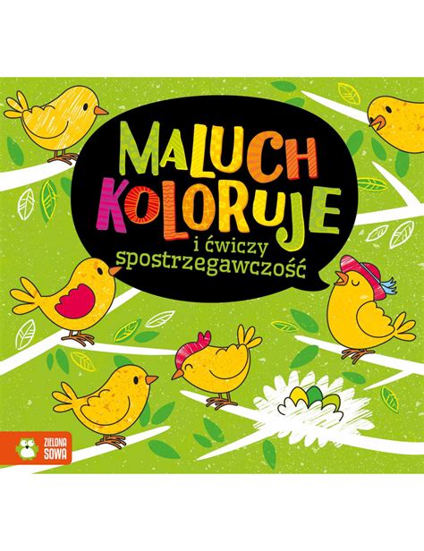 Maluch koloruje i ćwiczy spostrzegawczość Zielona Sowa Majolinek pl