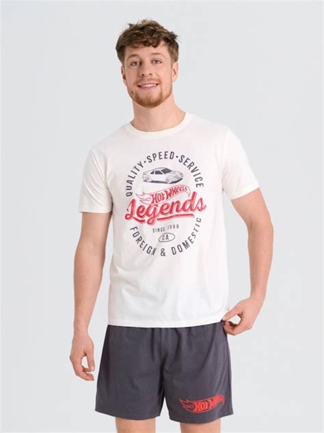 Piżama dwuczęściowa Hot Wheels Kolor kremowy SINSAY DP X