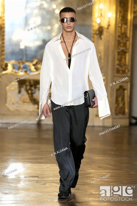 TRUSSARDI SS23 runway during Milan fashion Week on September 2022 ...