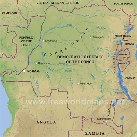 Democratic Republic Of Congo Map Location