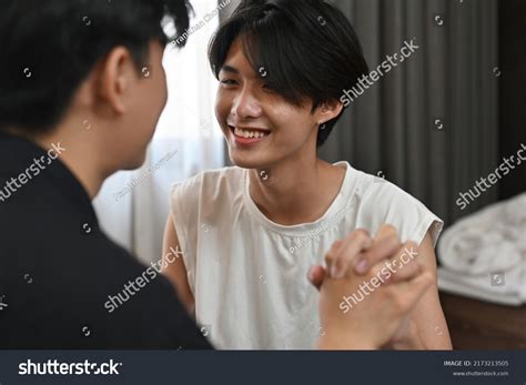 Close Gay Couple Holding Hands Together Stock Photo Shutterstock