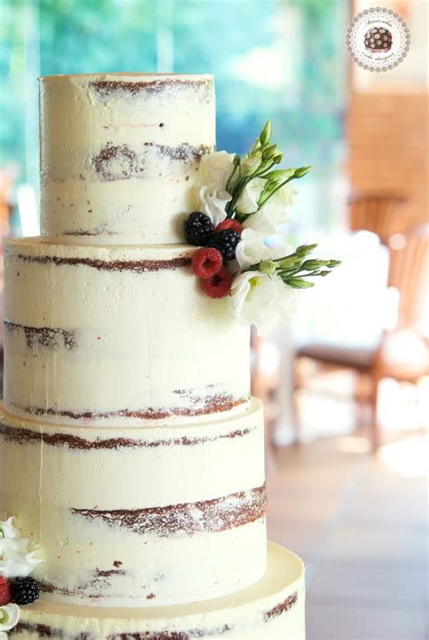 Tarta De Boda Semi Naked Mericakes Cake Designer