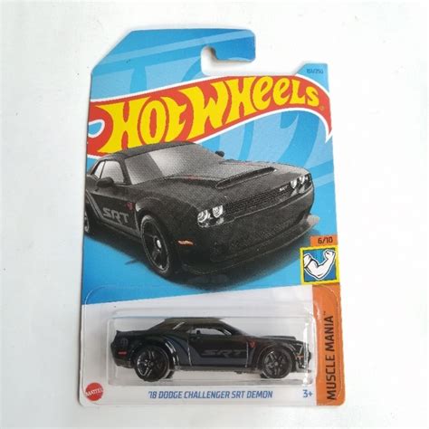 Jual Hot Wheels Dodge Challenger SRT Demon Shopee Indonesia