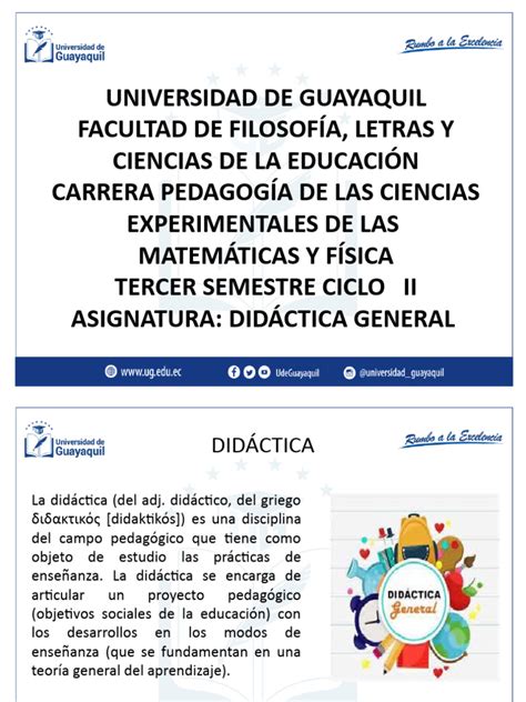 1 Didáctica General | PDF | Enseñando | Maestros 
