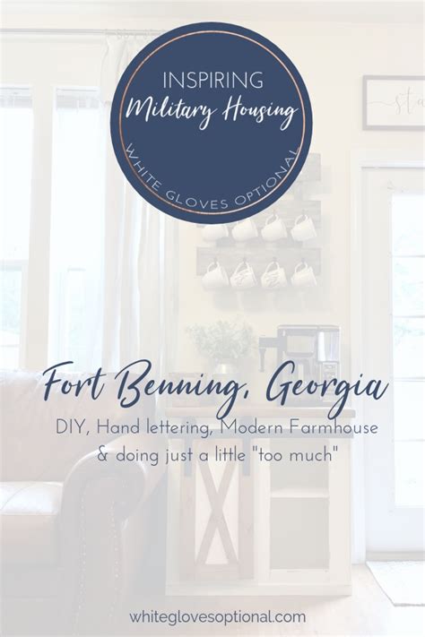 fort benning military housing inspiration white gloves optional
