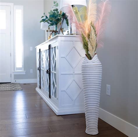 Buy Walbrook Extra Large Floor Vase 32" - Tall White Vase, White Floor