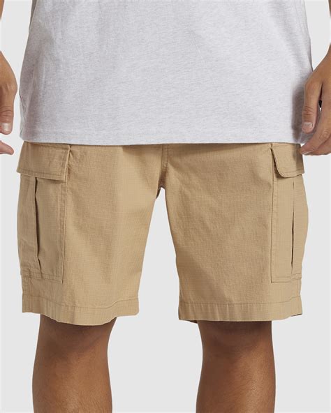 Quiksilver Taxer Cargo Shorts Khaki Surfstitch