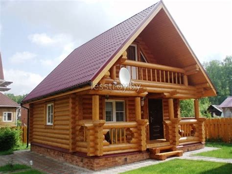 Проект №1 деревянного дома из бревна.
