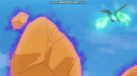 Pokemon In Action (+ Digimon) — Charizard used Ancient Power! Mega ...