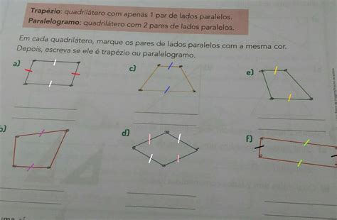 Quadrilátero Com Um Par De Lados Paralelos De Comprimentos Diferentes