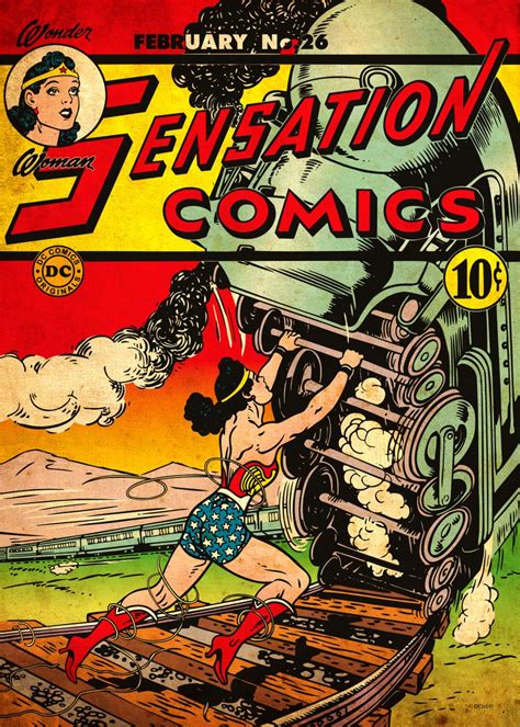 Sensation Comics Wonder Woman By Harry G Peter Poster Picture