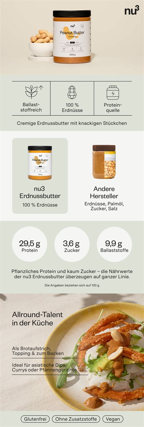 Nu3 Erdnussbutter Crunchy 2x1000 G Redcare Apotheke