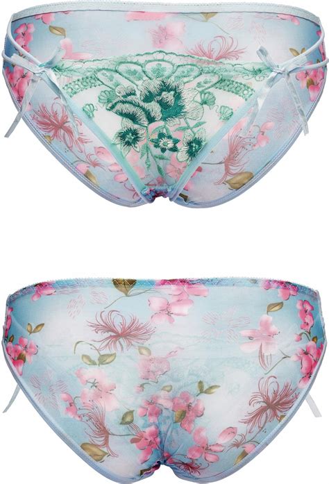 Le Cabaret Lingerie Erotyczne Majtki Koronkowe Z Haftem Bia Y Ceneo Pl