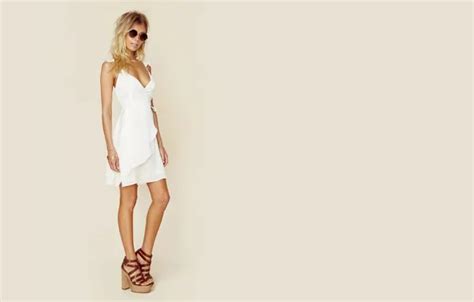 Wallpaper Dress Woman Model Blonde Cute Sunglasses Long Haired Tanned For Mobile And