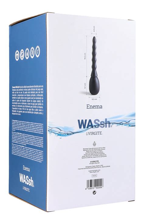 ENEMA LIMPIEZA ANAL ORIFICIOS NEGRA 150 ML Virgite