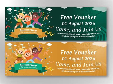 Premium Vector Flyer Banner Voucher Event Paper
