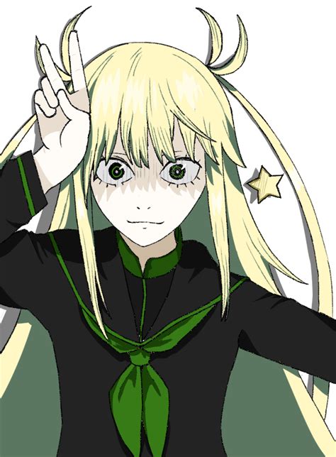 Hisui Kanon Sentai Daishikkaku Source Request Tagme Blonde Hair Green Eyes Hand Up Long