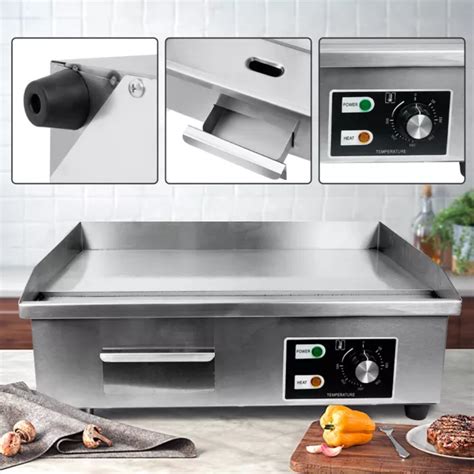 Electric Griddle Grill Hot Plate Cooktop Bbq Cook Benchtop Commercial Shop New Picclick Au