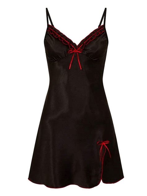 Yolossia Womens Satin Silk Pajamas Sleepwear Babydoll Lingerie Sling Nightie Dress Walmart