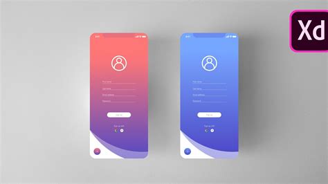Adobe Xd Tutorial Loginsignup Page Basic Course Of Uiux Design