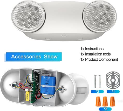 Spectsun Paquete De 6 Luces De Emergencia Luces De Emergencia Para
