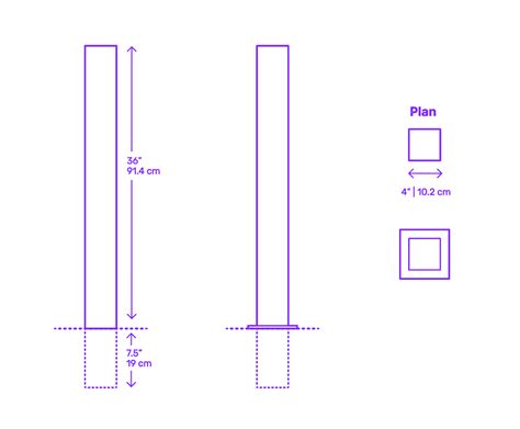 Bollards Dimensions Drawings Dimensions