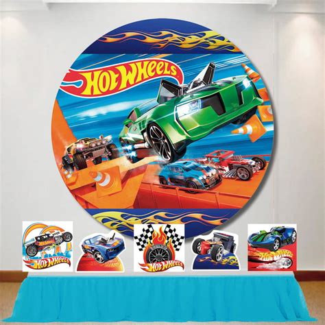 Kit Painel De Festa Redondo X M E Display Hot Wheels Elo