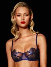 Chloe Avenaim Posing In Blue Lace Lingerie In A New Promo Photoshoot Aznude