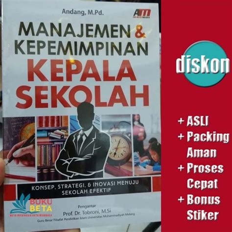 Jual Manajemen Dan Kepemimpinan Kepala Sekolah Andang Shopee