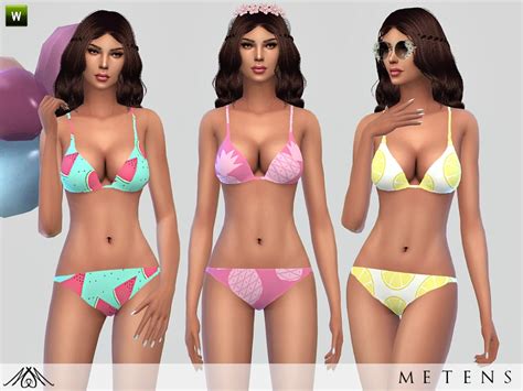 Bikini Swimsuit Two Piece Swimsuit The Sims P Sims Clove