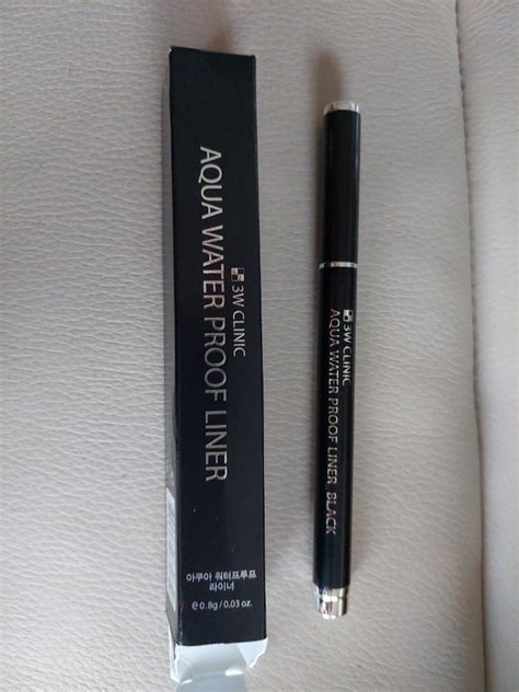 3W clinic (korean brand) waterproof eyeliner, Beauty & Personal Care ...