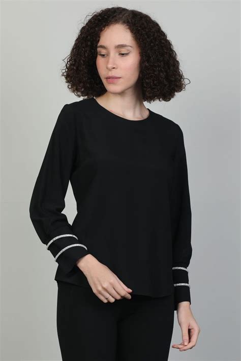 Modalinda 7195 BLACK Women Blouse | Dosso Dossi