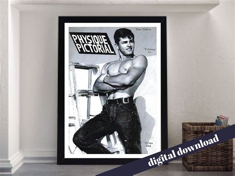 Set Of PHYSIQUE PICTORIAL Vintage Gay Muscle Physique Magazine Covers Vintage Retro LGBT Gay