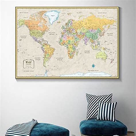 Rand Mcnally Classic Edition World Wall Map Completely Up To Date Map