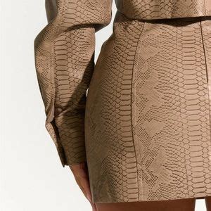 Naked Wardrobe Skirts Naked Wardrobe Snake Lace Up Mini Skirt In Nude Poshmark