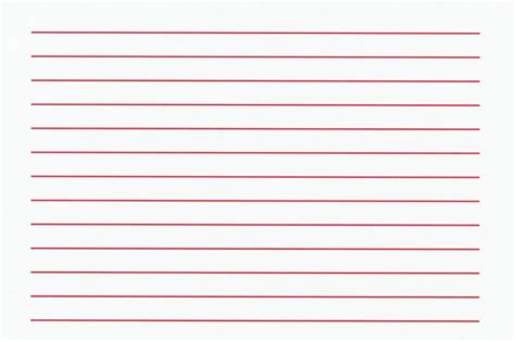 Lined White Paper Texture With Red Lines