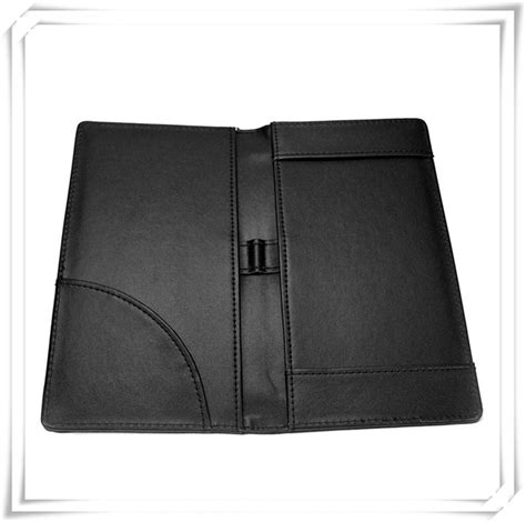 Leather Check Folder Credit Card Holder Presenter Book Bill Receipt