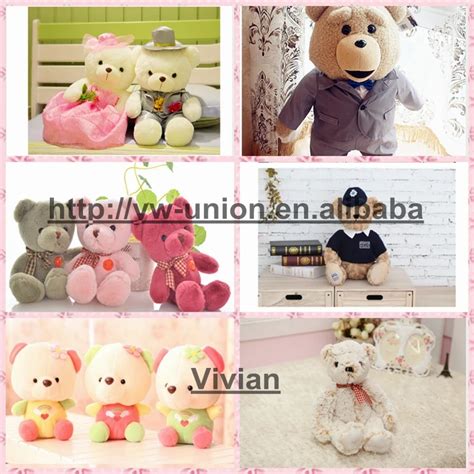 Teddy Bear Pussy With Grid Cloth Tie Buy Teddy Bear Pussy Plush Teddy Bear Plush Toy Product