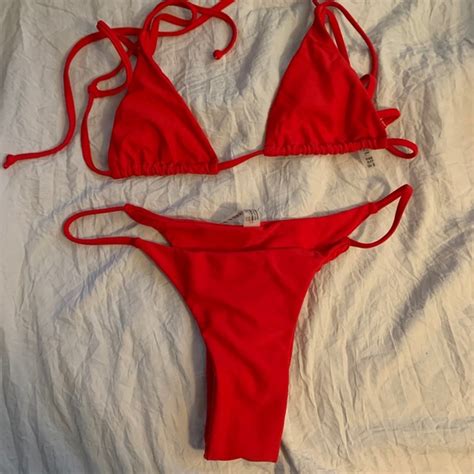 Zaful Swim Zaful Red Bikini Never Worn Poshmark